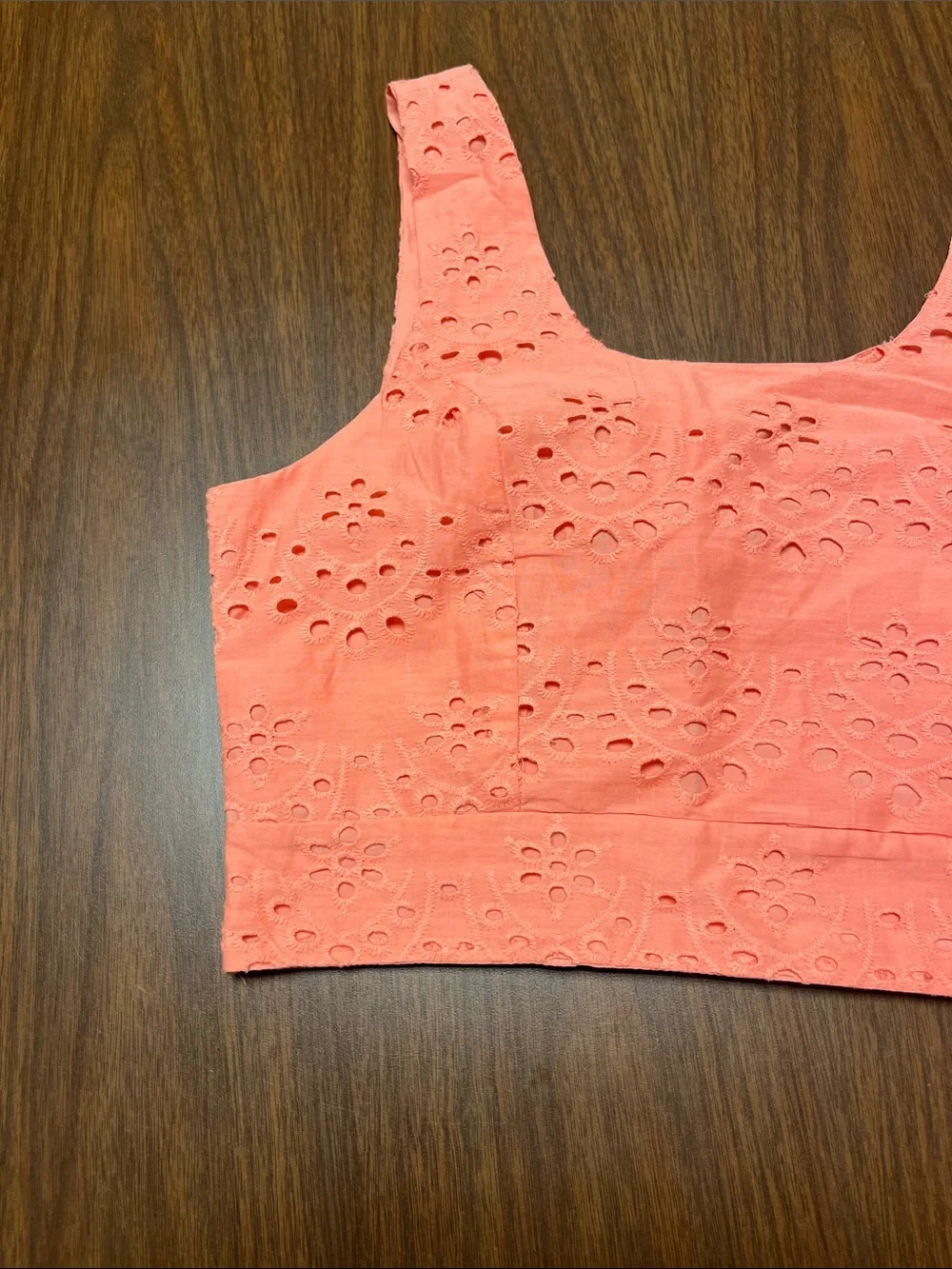 Joie 2-piece orange eyelet skirt and top set, size medium, new without tags